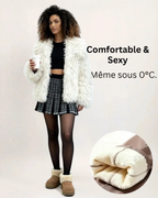 Collant polaire effet peau nue