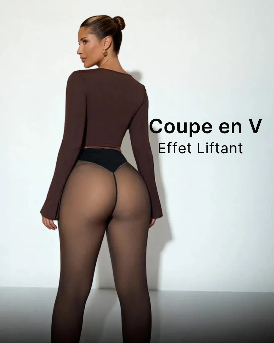 Collant polaire effet peau nue