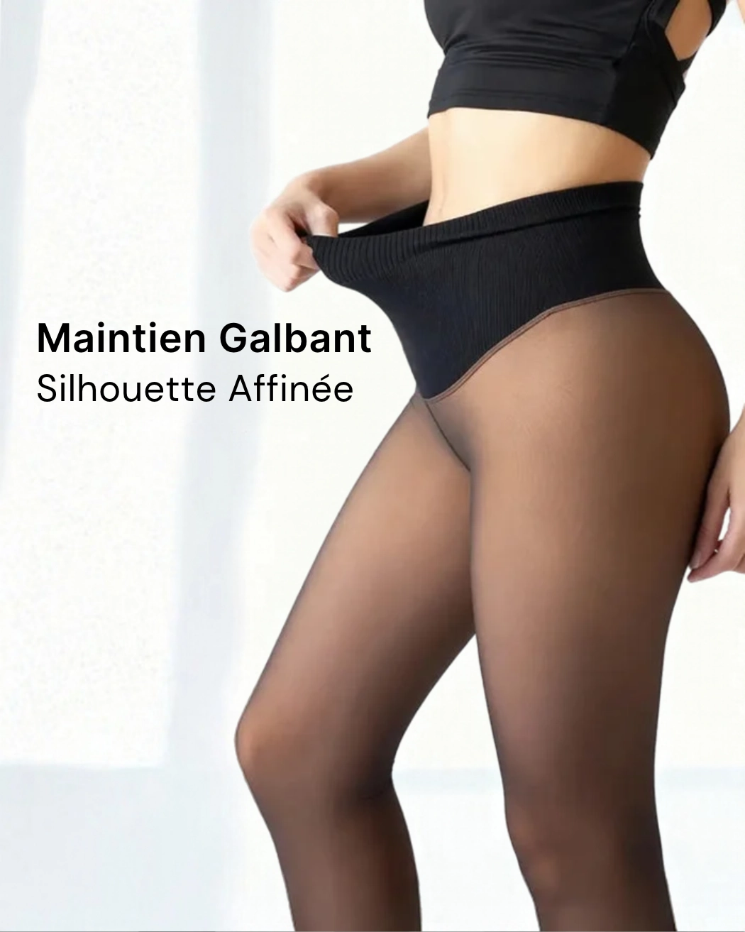 Collant polaire effet peau nue