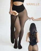 Collant polaire effet peau nue