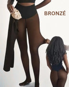Collant polaire effet peau nue